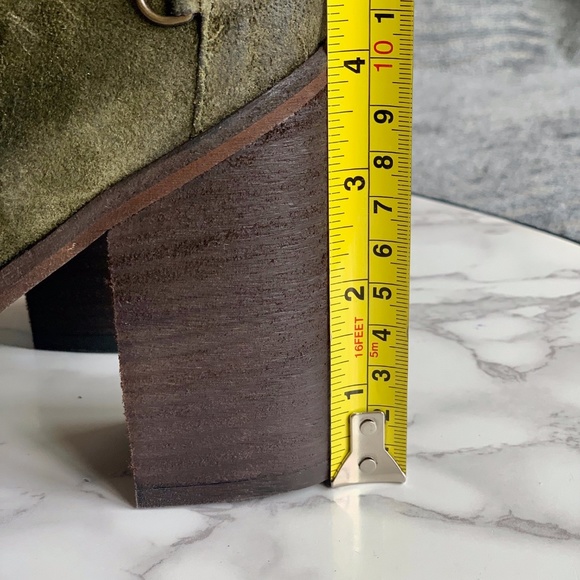 BOUTIQUE 9 Dark Olive Green Suede Boots SIZE 7M BNIB - Picture 13 of 14